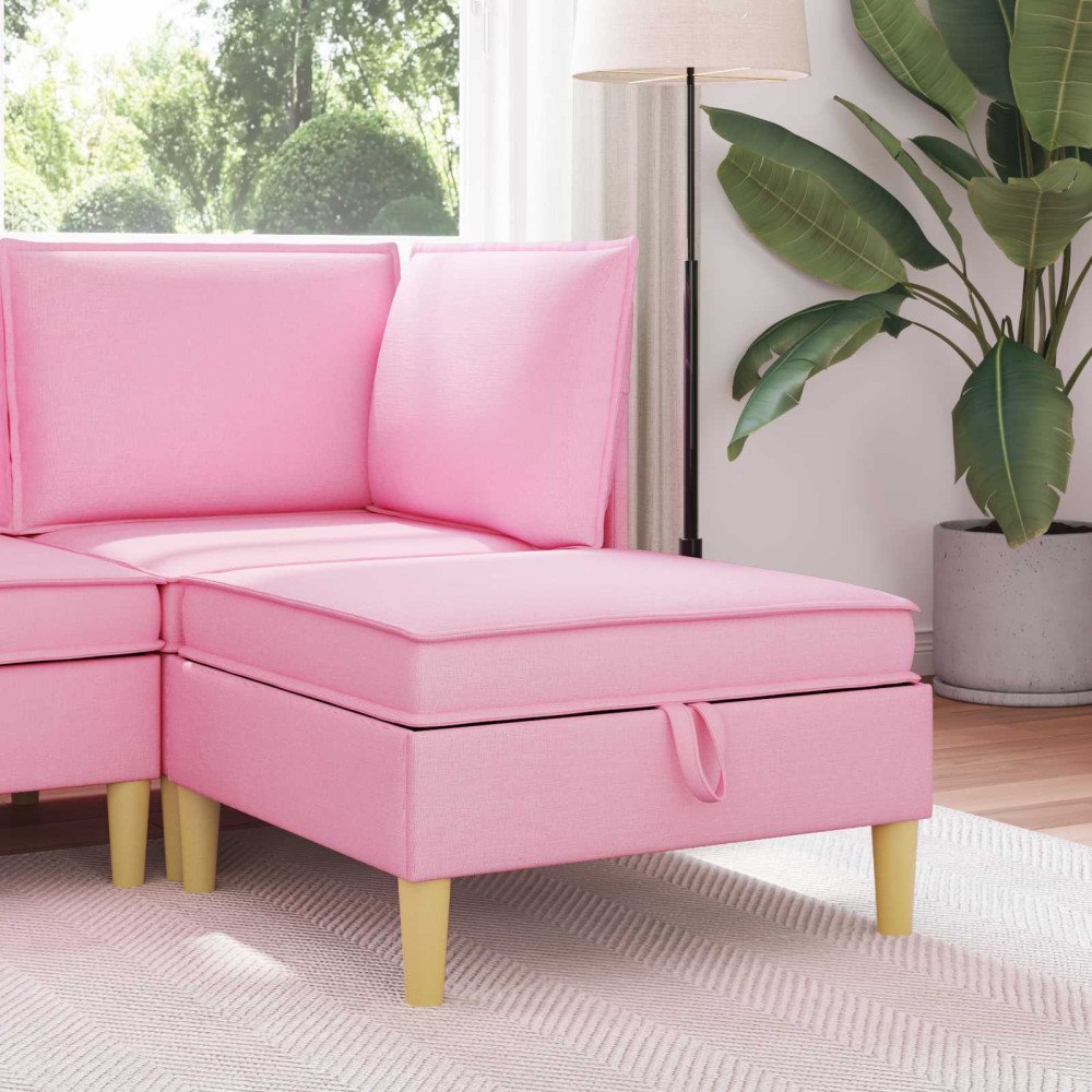 vidaXL Soffa med förvaring Tyg