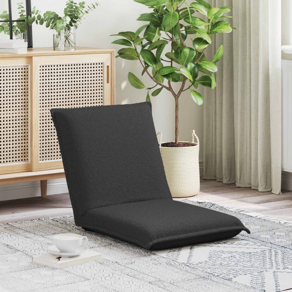 vidaXL Golvstol Mörkgrå 54 x 64 x 59 cm Sjöfåls tyg