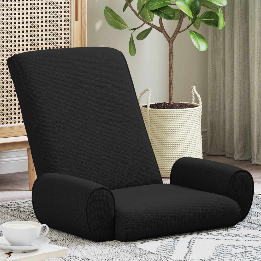 vidaXL Golvstol Svart 68 x 51 x 56 cm Kornig Sammet