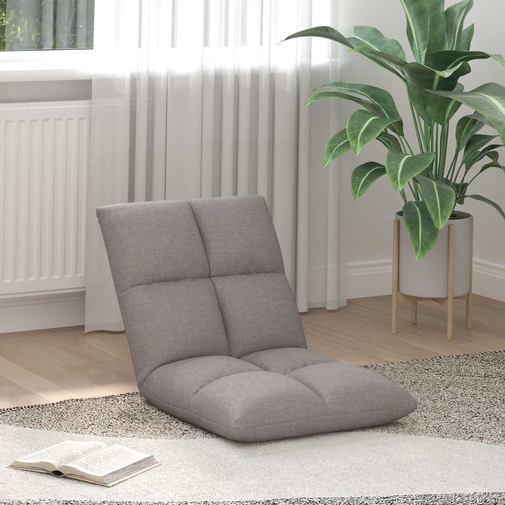 vidaXL Golvstol Taupe 50 x 61 x 57 cm tyg