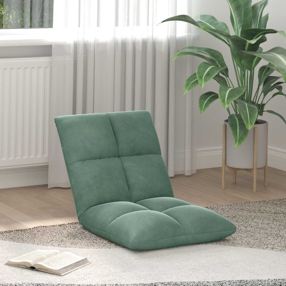 vidaXL Golvstol Havgrön 50 x 61 x 57 cm Sammet