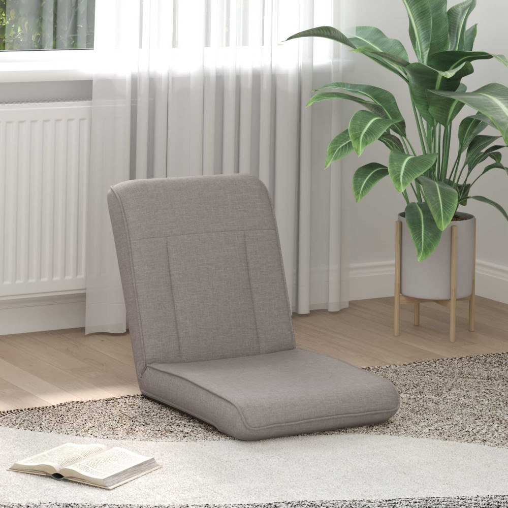 vidaXL Golvstol Taupe 50 x 73 x 60 cm tyg