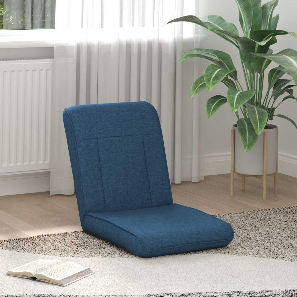 vidaXL Golvstol Blå 50 x 73 x 60 cm tyg