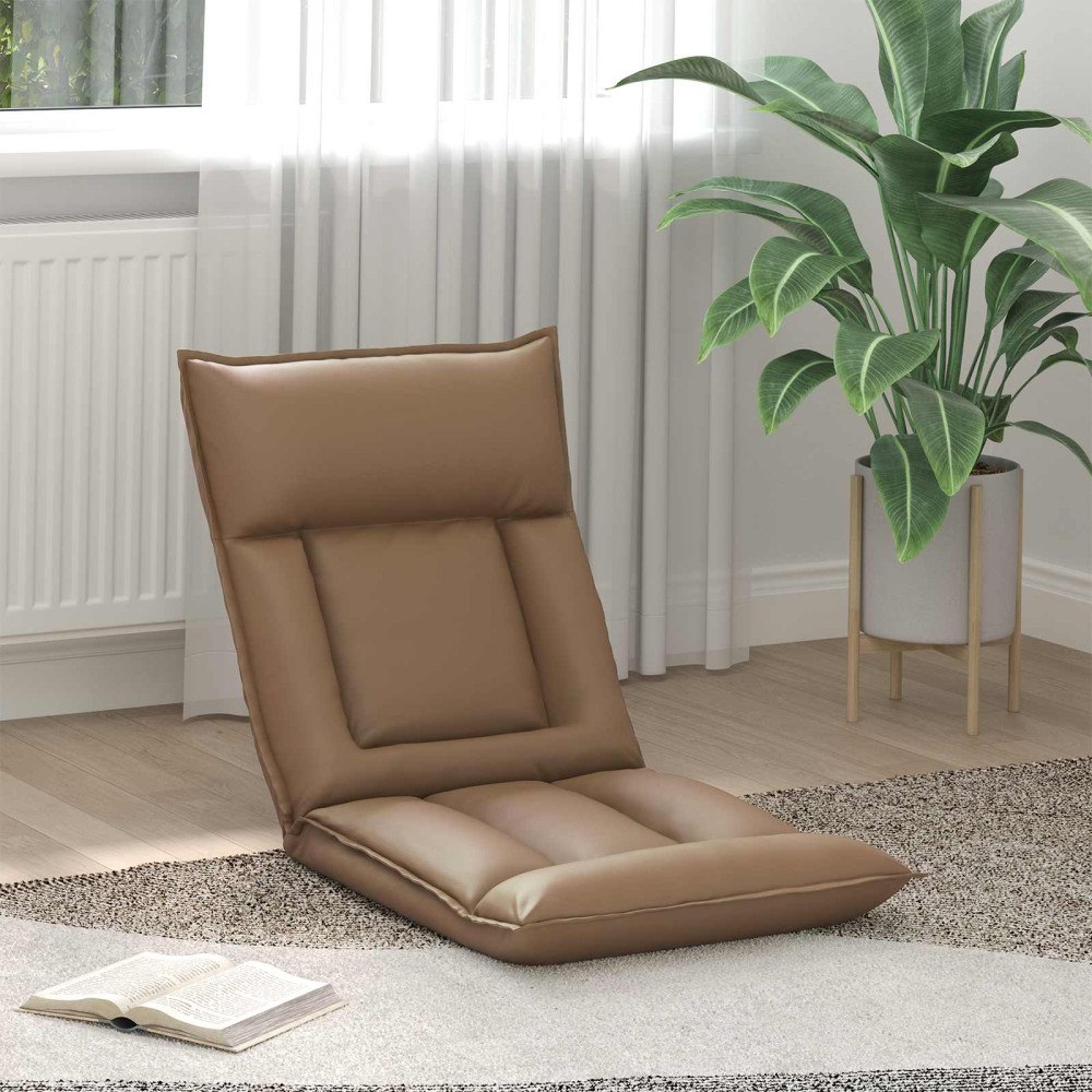 vidaXL Golvstol Cappuccino 55 x 61 x 70 cm Konstläder