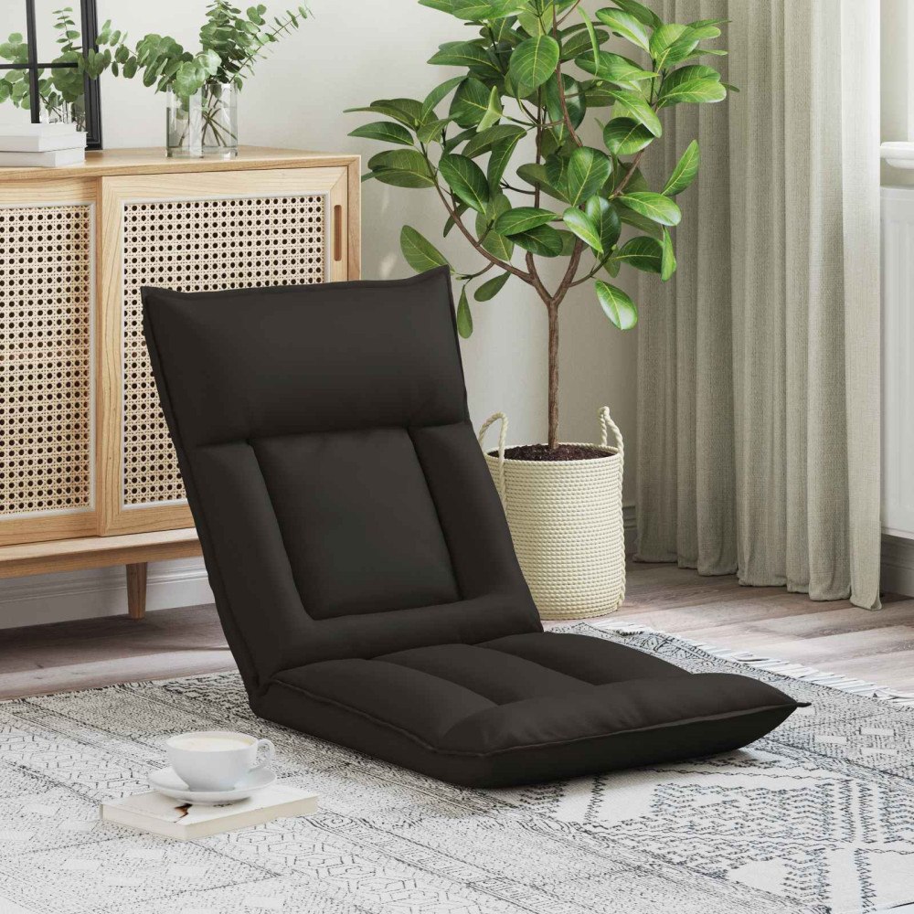 vidaXL Golvstol Svart 55 x 61 x 70 cm Konstläder