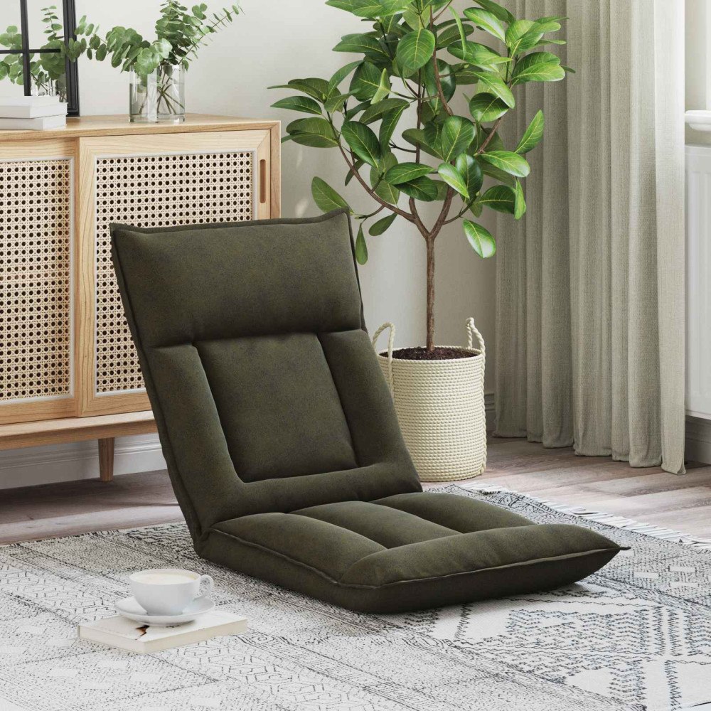 vidaXL Golvstol Armégrön 55 x 61 x 70 cm tyg