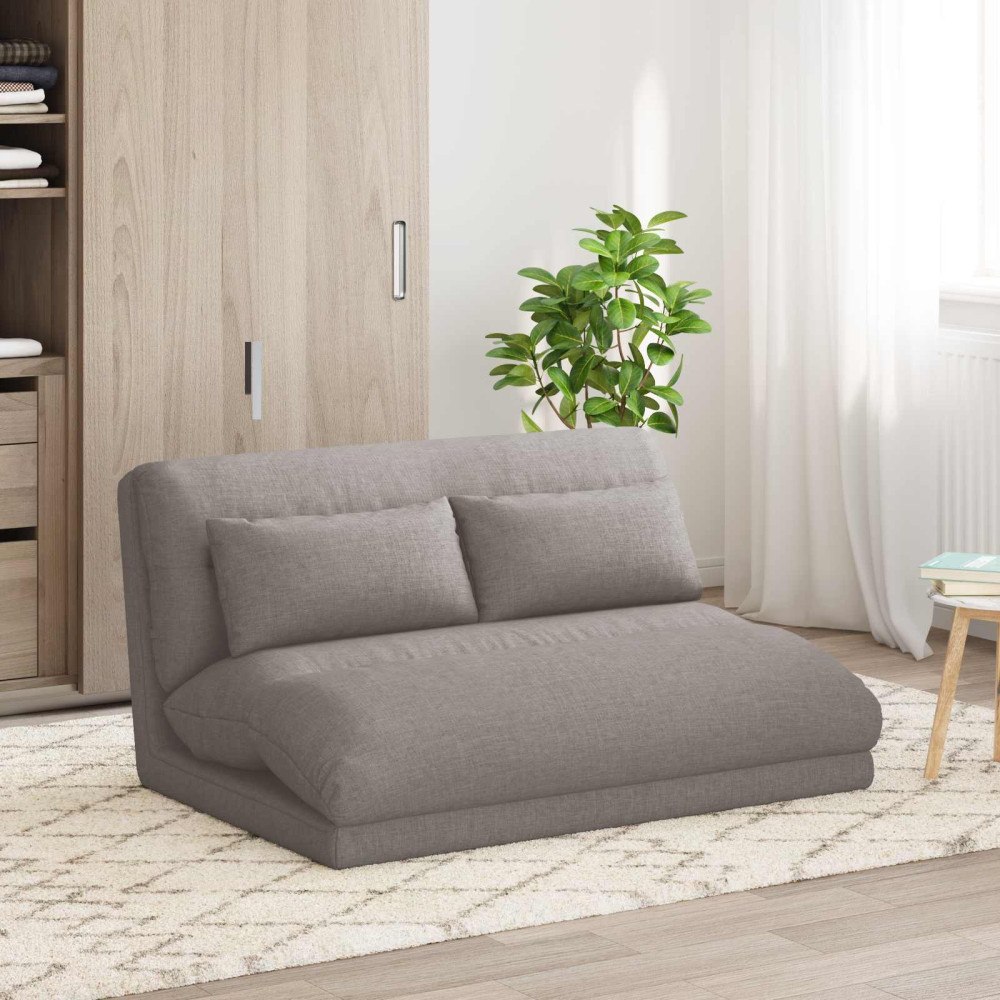 vidaXL Golvstol Taupe 110 x 82 x 55 cm tyg