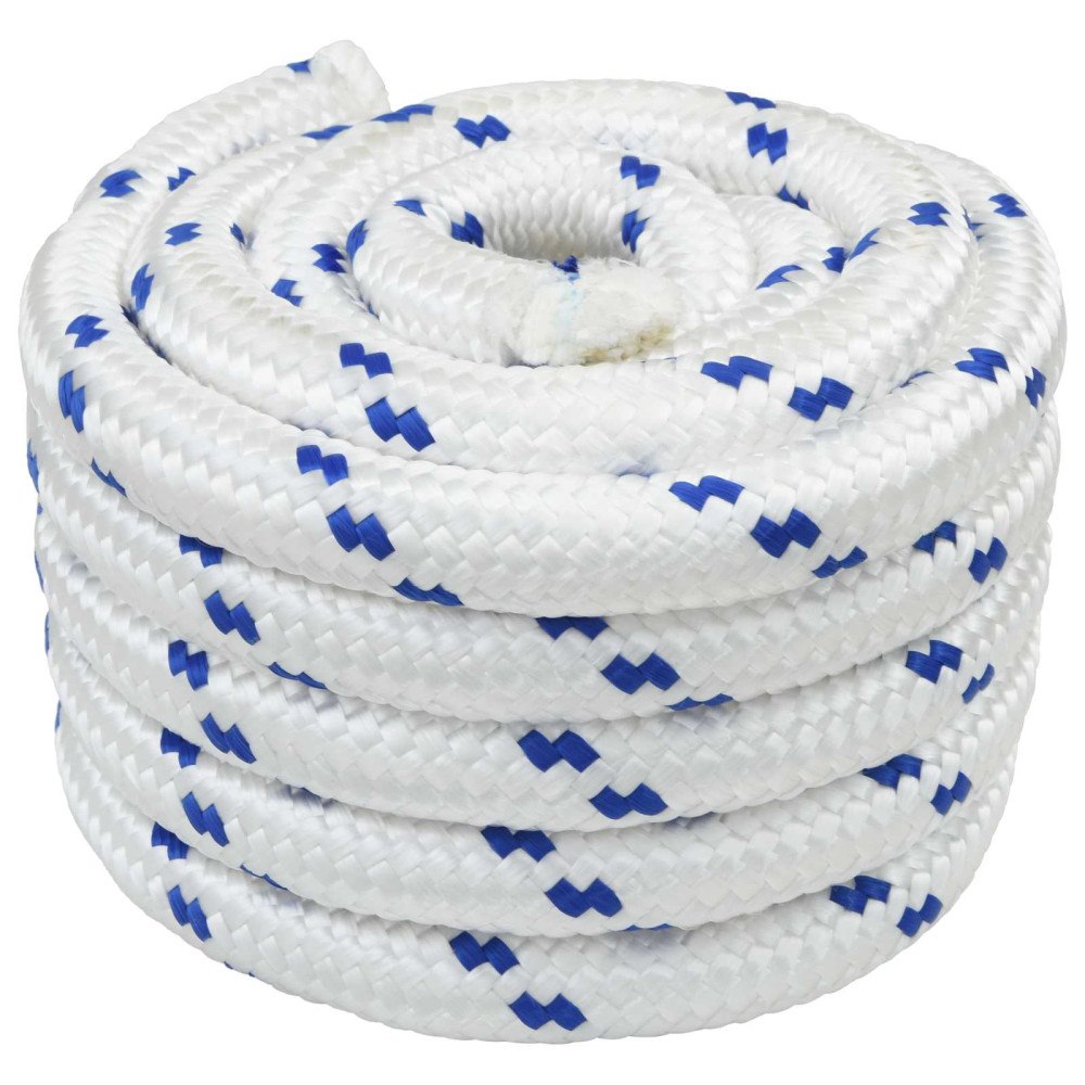 vidaXL Båtsnöre Vit PP