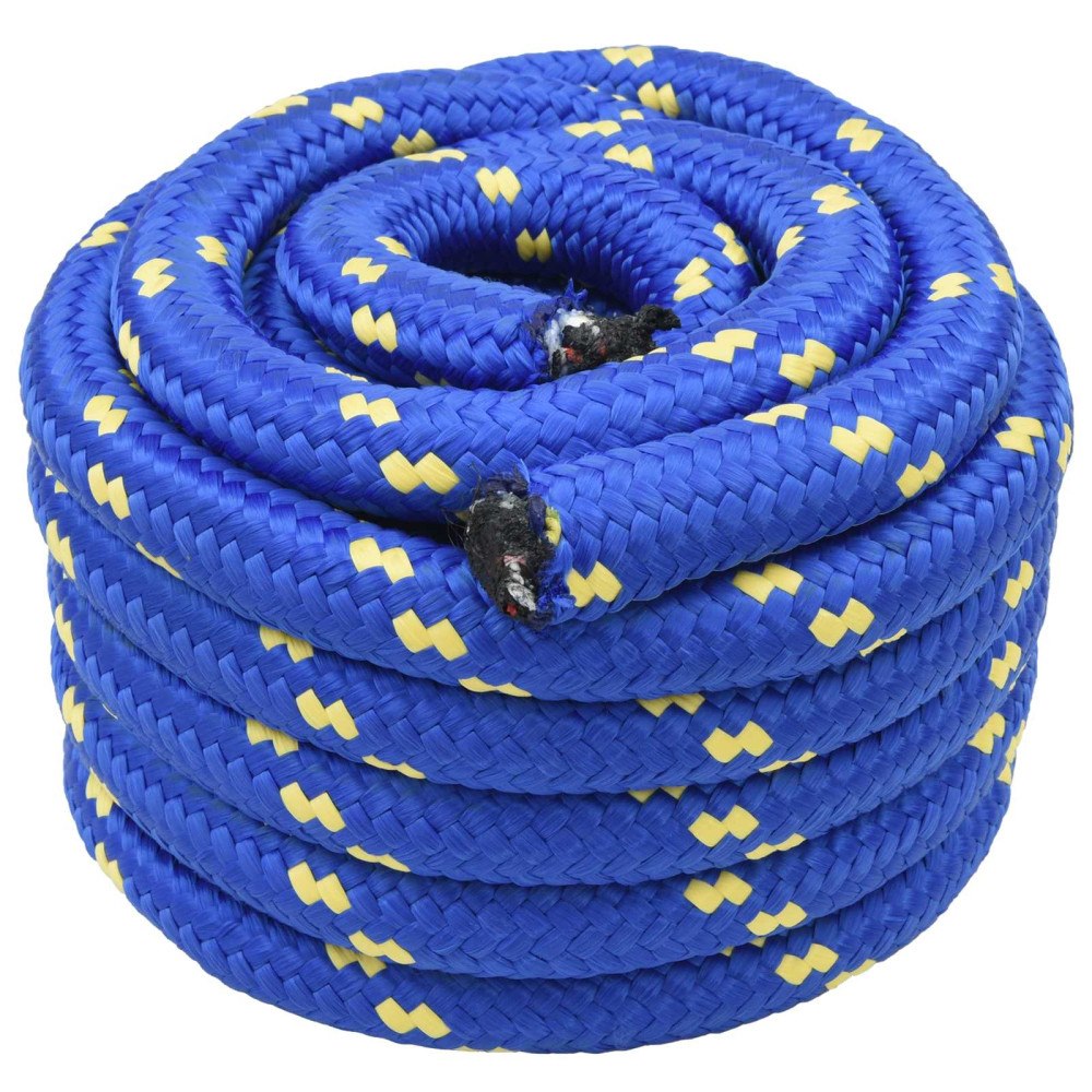 vidaXL Båtsnöre Blå PP