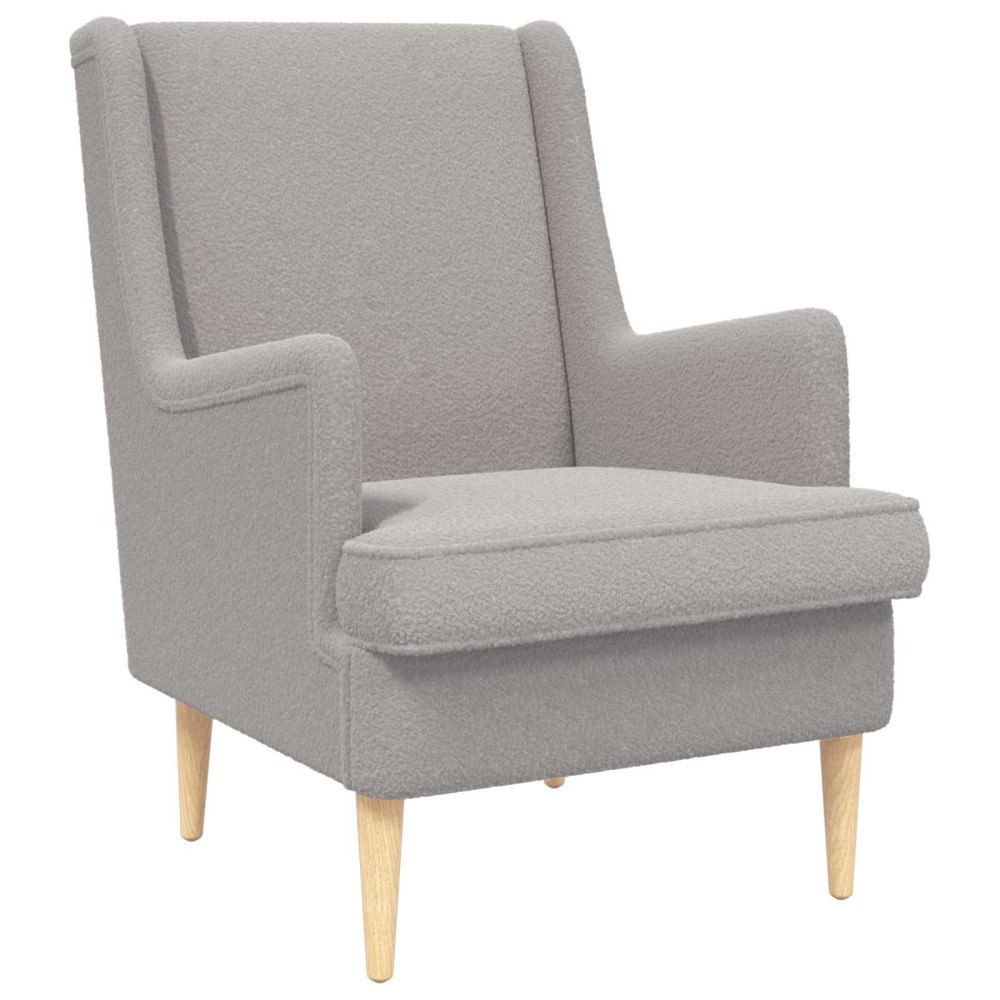 vidaXL fåtölj Ljusgrå Sjöfåls tyg