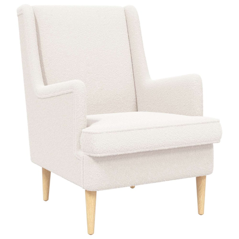 vidaXL fåtölj Kräm Sjöfåls tyg