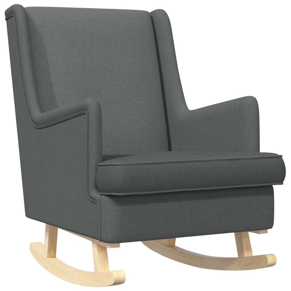 vidaXL Gungstol Mörkgrå 62 x 80 x 85 cm tyg