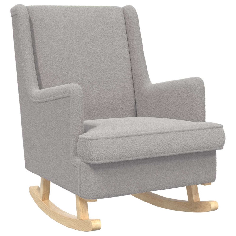 vidaXL Gungstol Ljusgrå 62 x 80 x 85 cm Sjöfåls tyg