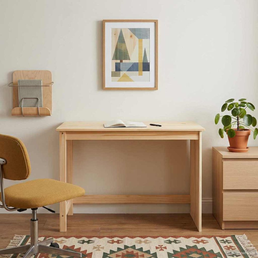 vidaXL Skrivbord Brun 112 x 50 x 75 cm Massiv furu