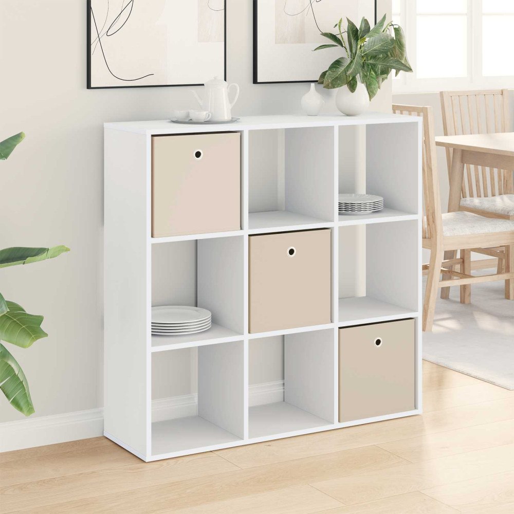vidaXL Sideboard med låda Vit 102 x 31 x 99,5 cm