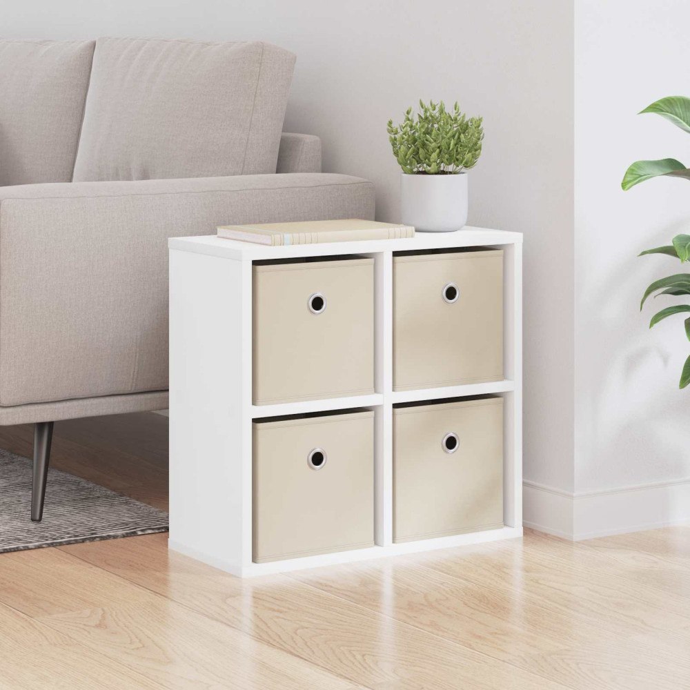 vidaXL Sideboard med låda Vit 49,5 x 22 x 47 cm