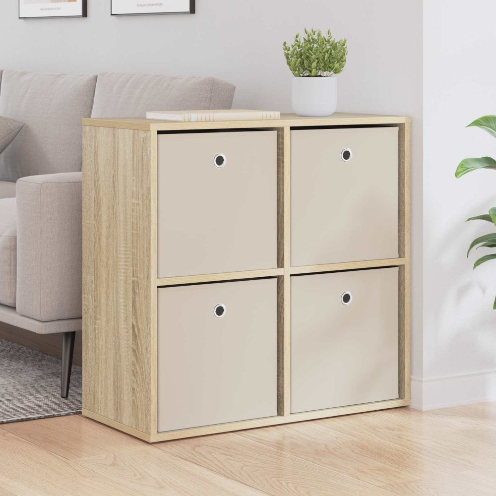 vidaXL Sideboard med låda Sonoma-ek 68,5 x 32 x 67 cm