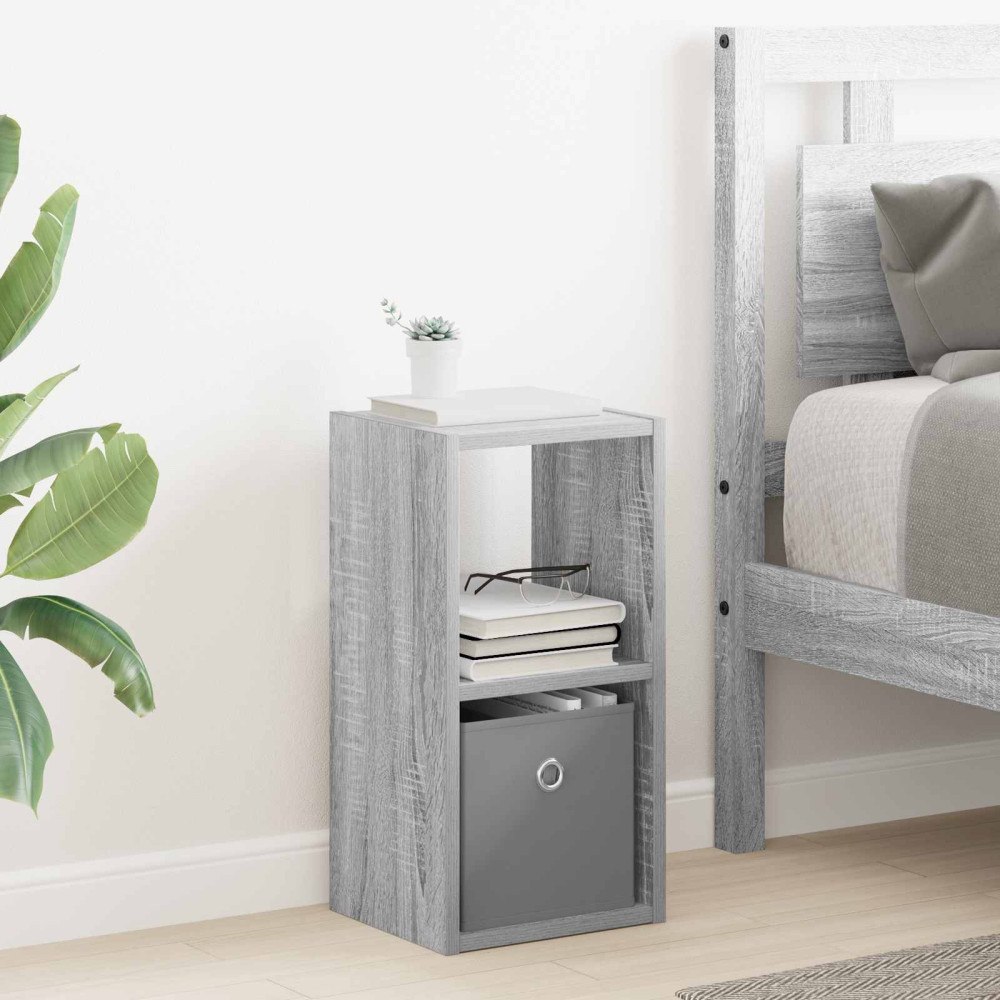 vidaXL Sängbord Grå Sonoma 25,5 x 22 x 49,5 cm Konstruerat trä