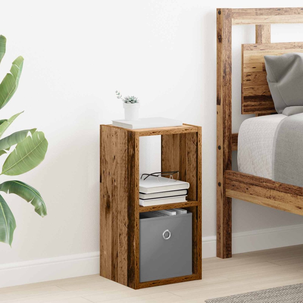 vidaXL Sängbord Gammalt trä 25,5 x 22 x 49,5 cm Konstruerat trä