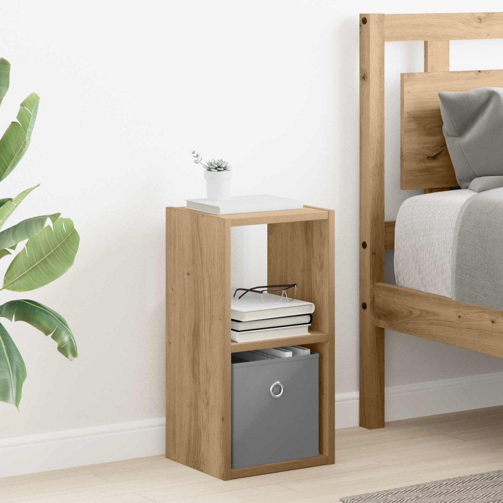 vidaXL Sängbord Artisan Ek 25,5 x 22 x 49,5 cm Konstruerat trä