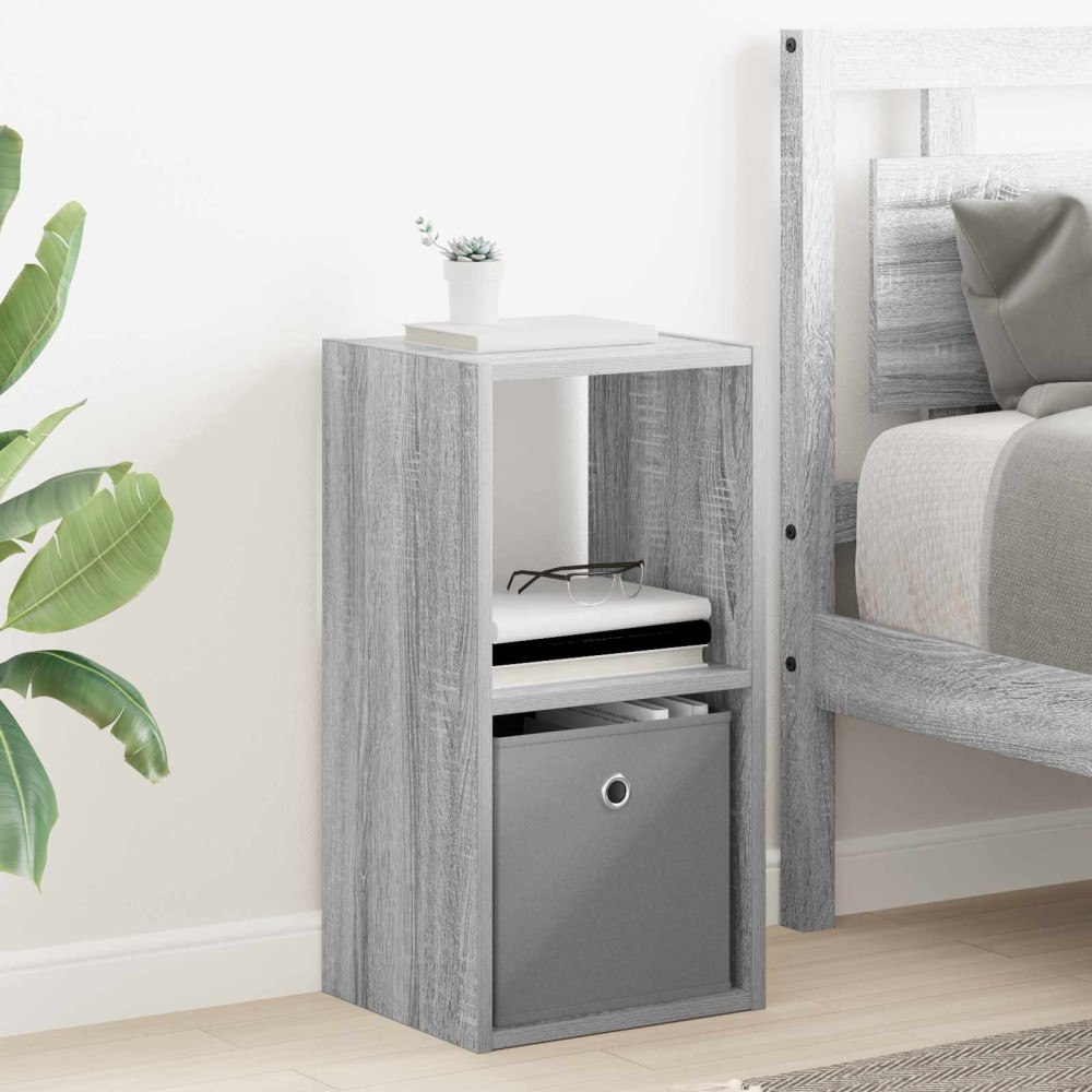 vidaXL Sängbord Grå Sonoma 30,5 x 27 x 59,5 cm Konstruerat trä