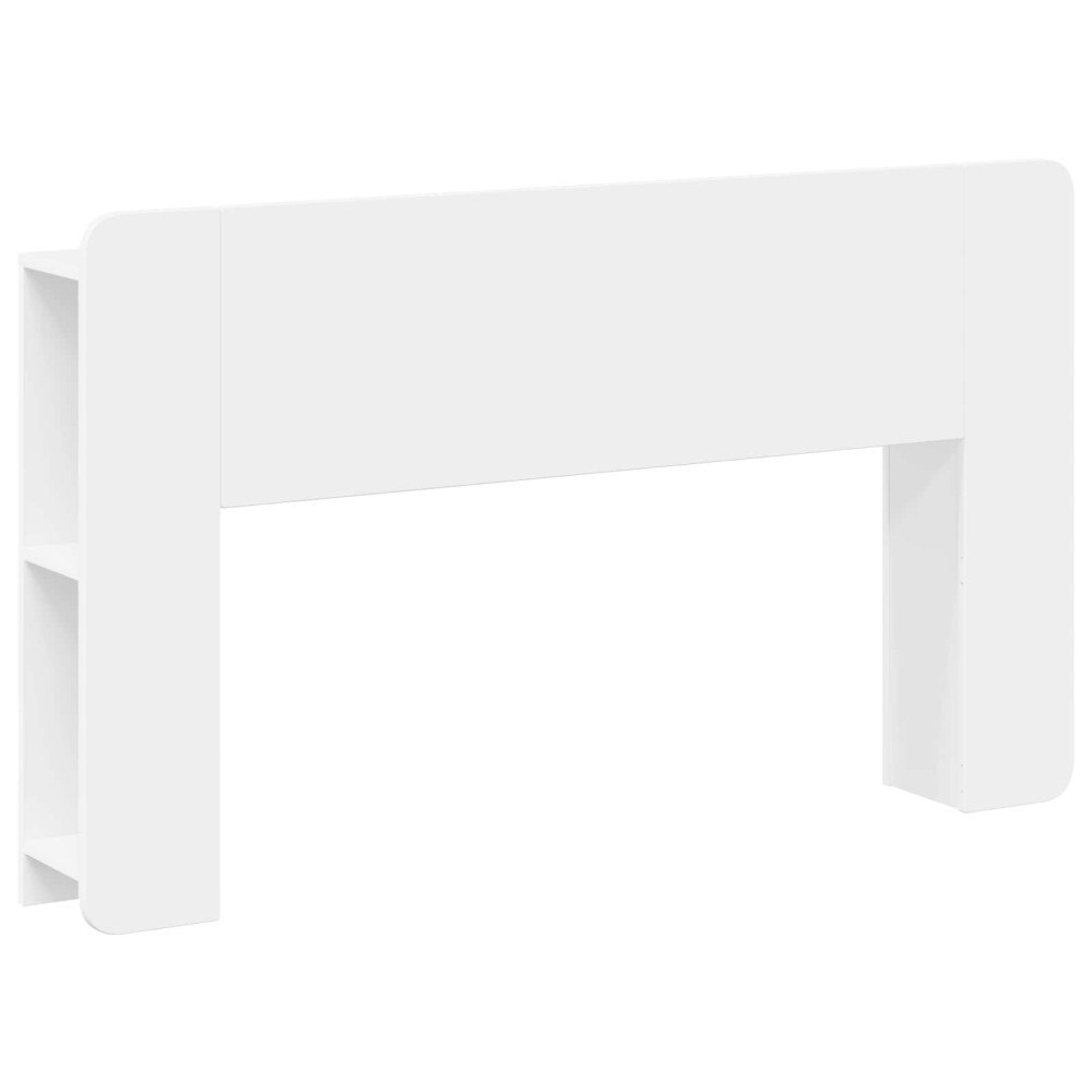 vidaXL Sänggavelsskåp Vit 135 x 18,5 x 80 cm Konstruerat trä