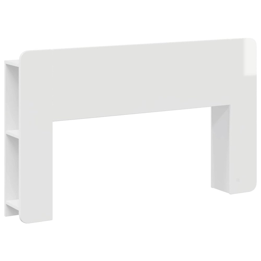 vidaXL Sänggavelsskåp med lagring Vit Konstruerat trä