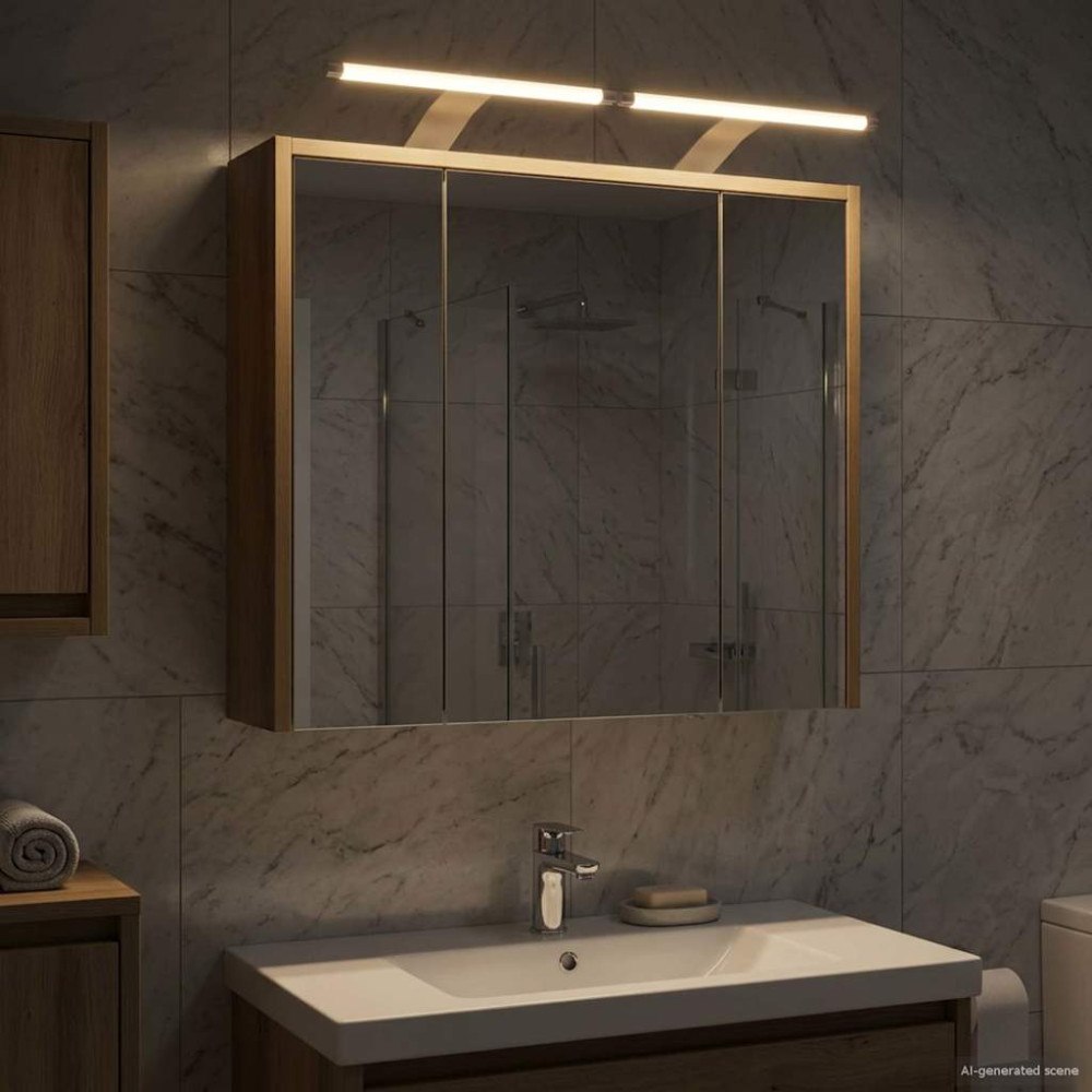 vidaXL Badrumsspegelskåp Artisan Ek 63,5 x 16 x 62,5 cm