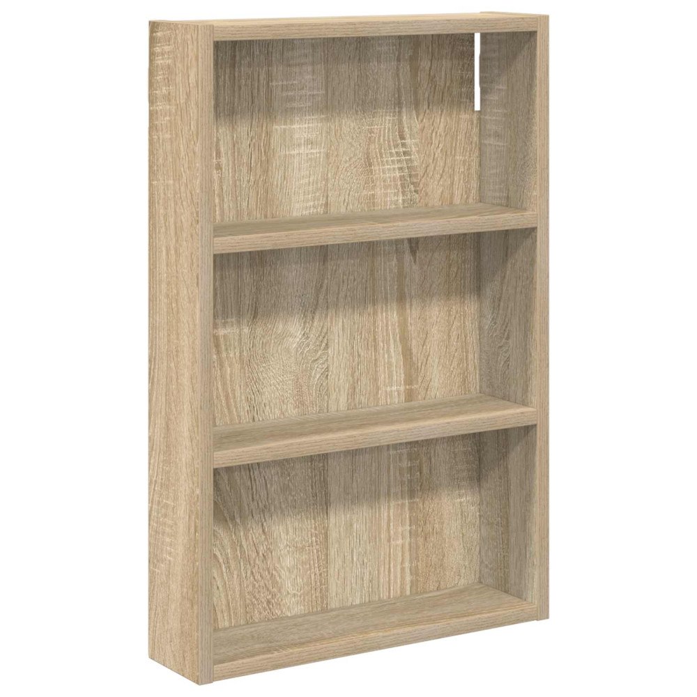 vidaXL Badrumsväggskåp Sonoma-ek 40 x 10 x 60,5 cm Konstruerat trä