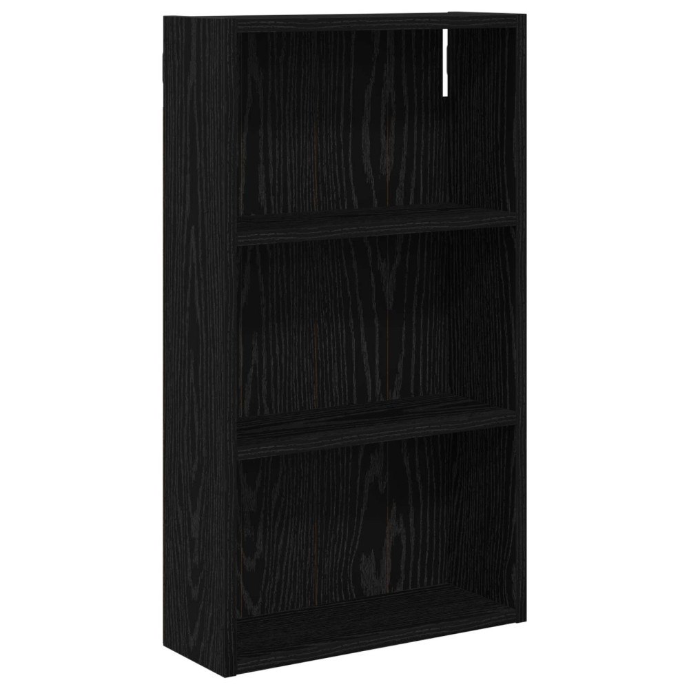 vidaXL Badrumsväggskåp Svart Ek 40 x 14 x 70 cm Konstruerat trä