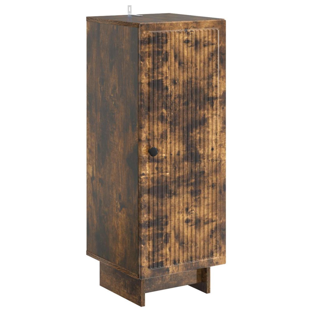 vidaXL Sideboard Rökt ek 33 x 34,5 x 90 cm Konstruerat trä