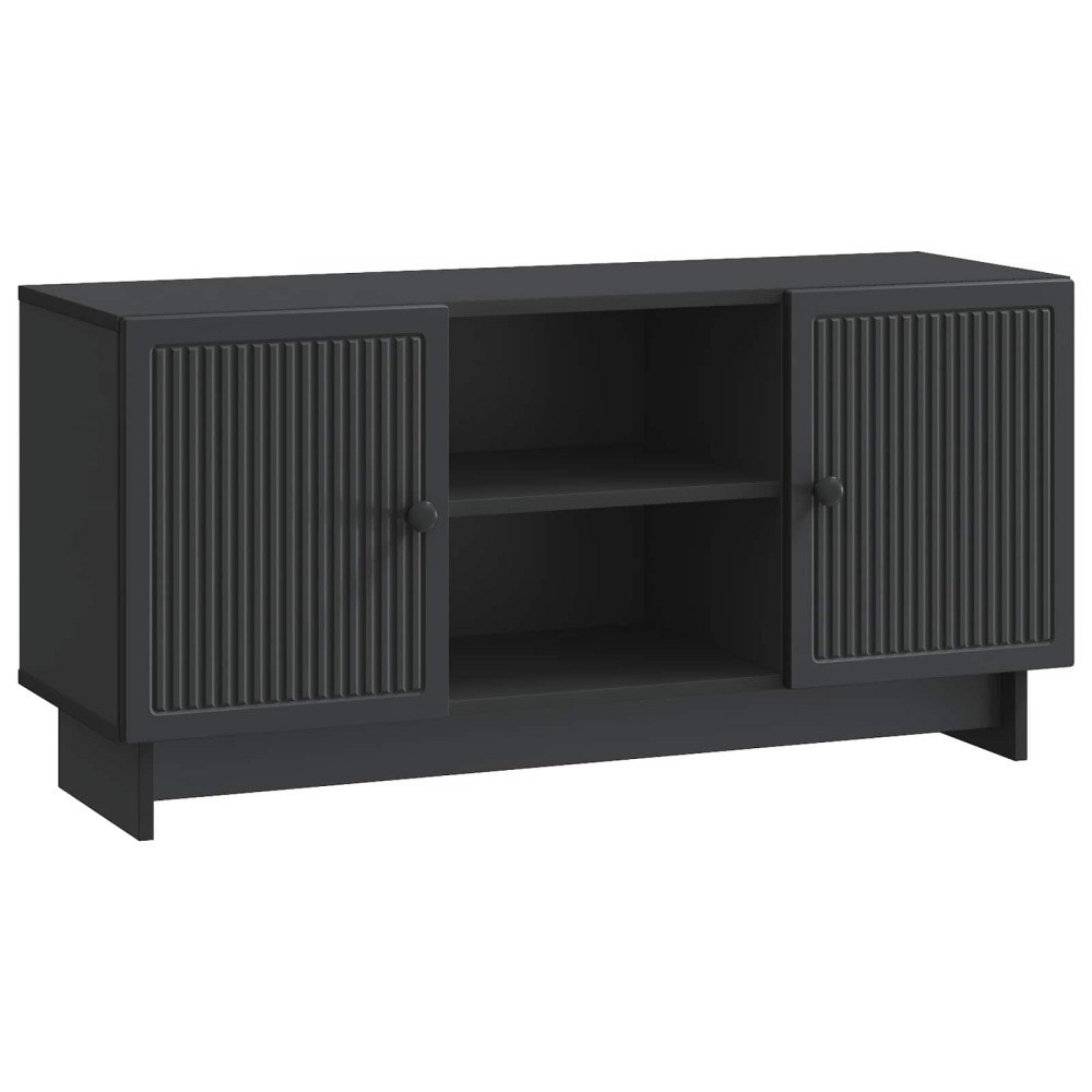 vidaXL TV-skåp 102 x 34,5 x 50 cm Svart Konstruerat trä