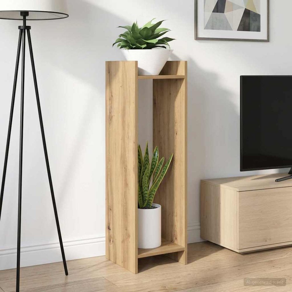 vidaXL Växtställ 2 pcs Artisan Ek 30 x 30 x 100 cm Konstruerat trä