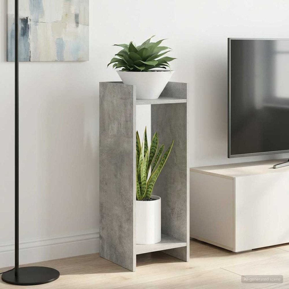 vidaXL Växtställ 2 pcs BetongGrå 30 x 30 x 80 cm Konstruerat trä