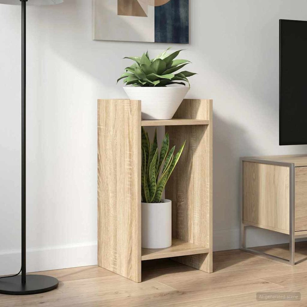 vidaXL Växtställ 2 pcs Sonoma-ek 30 x 30 x 60 cm Konstruerat trä