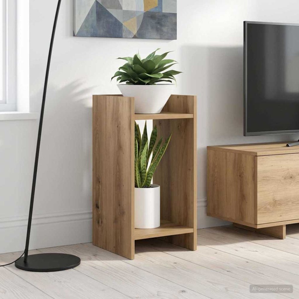 vidaXL Växtställ 2 pcs Artisan Ek 30 x 30 x 60 cm Konstruerat trä