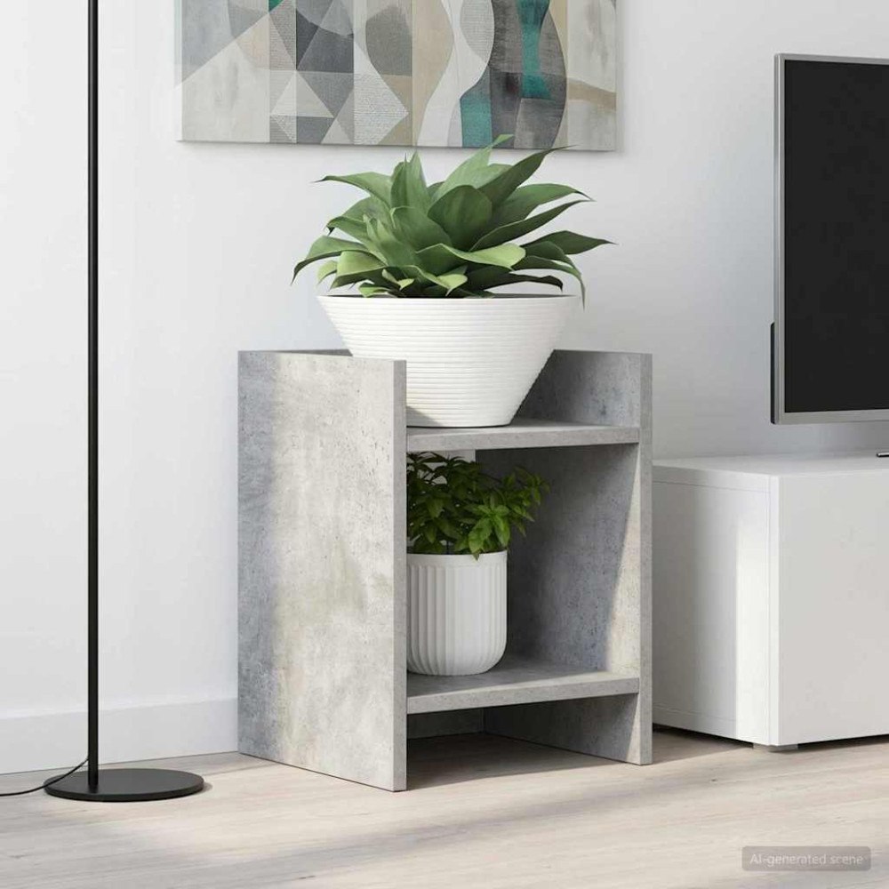 vidaXL Växtställ 2 pcs BetongGrå 30 x 30 x 40 cm Konstruerat trä