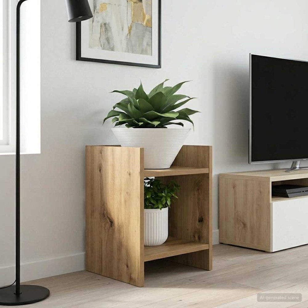 vidaXL Växtställ 2 pcs Artisan Ek 30 x 30 x 40 cm Konstruerat trä