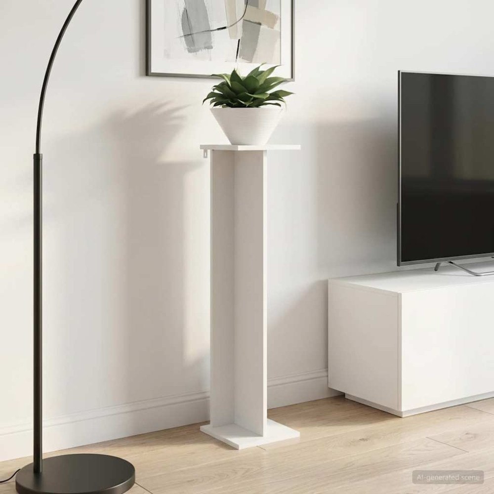 vidaXL Växtställ 2 pcs Vit 25 x 25,5 x 100,5 cm Konstruerat trä