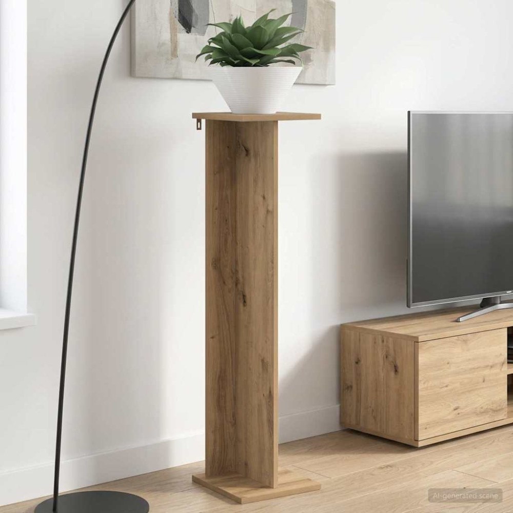 vidaXL Växtställ Artisan Ek 25 x 25,5 x 100,5 cm Konstruerat trä