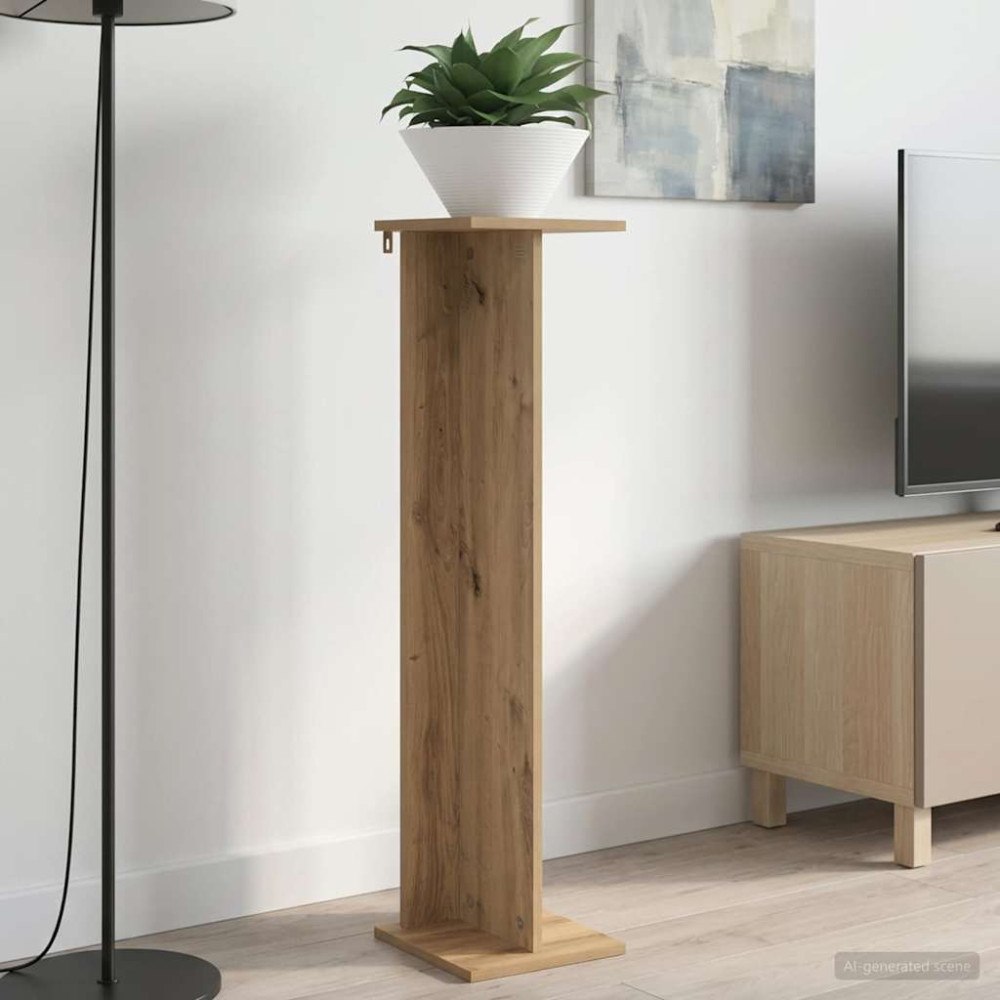 vidaXL Växtställ 2 pcs Artisan Ek 25 x 25,5 x 100,5 cm Konstruerat trä