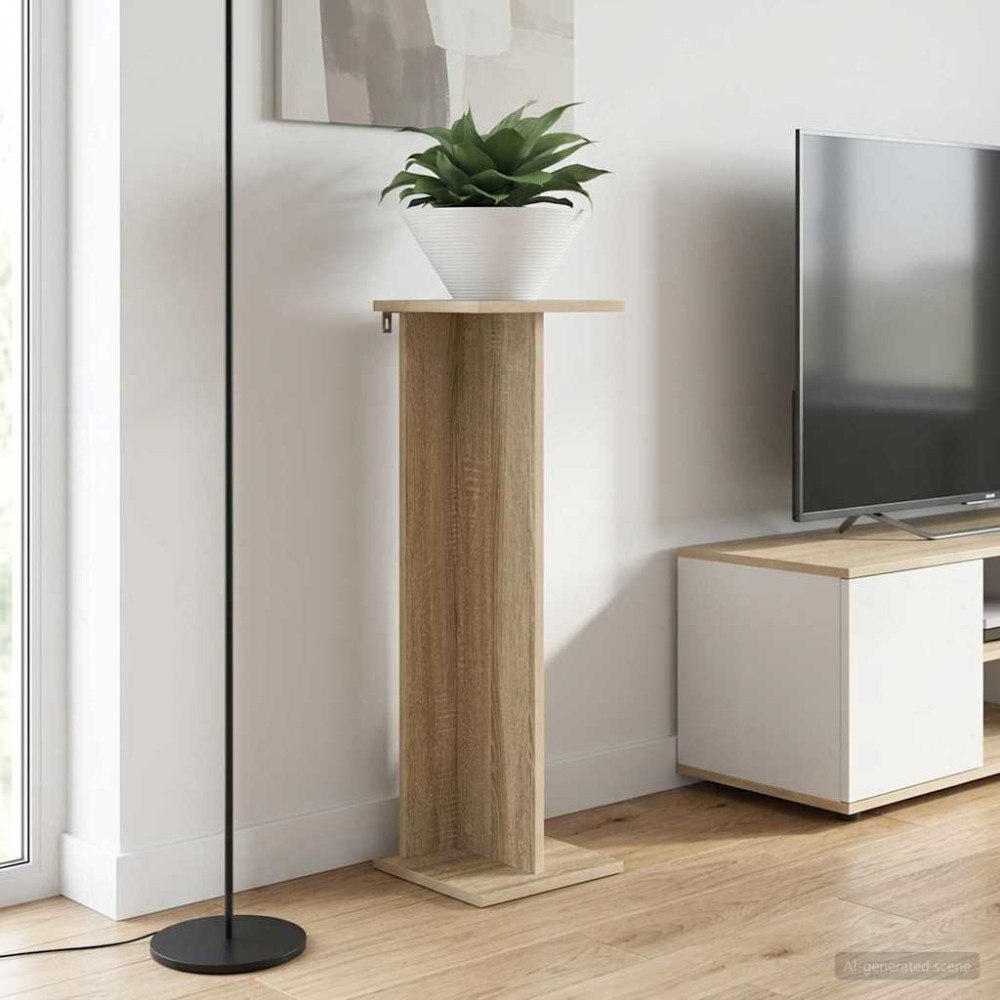 vidaXL Växtställ 2 pcs Sonoma-ek 25 x 25,5 x 80,5 cm Konstruerat trä