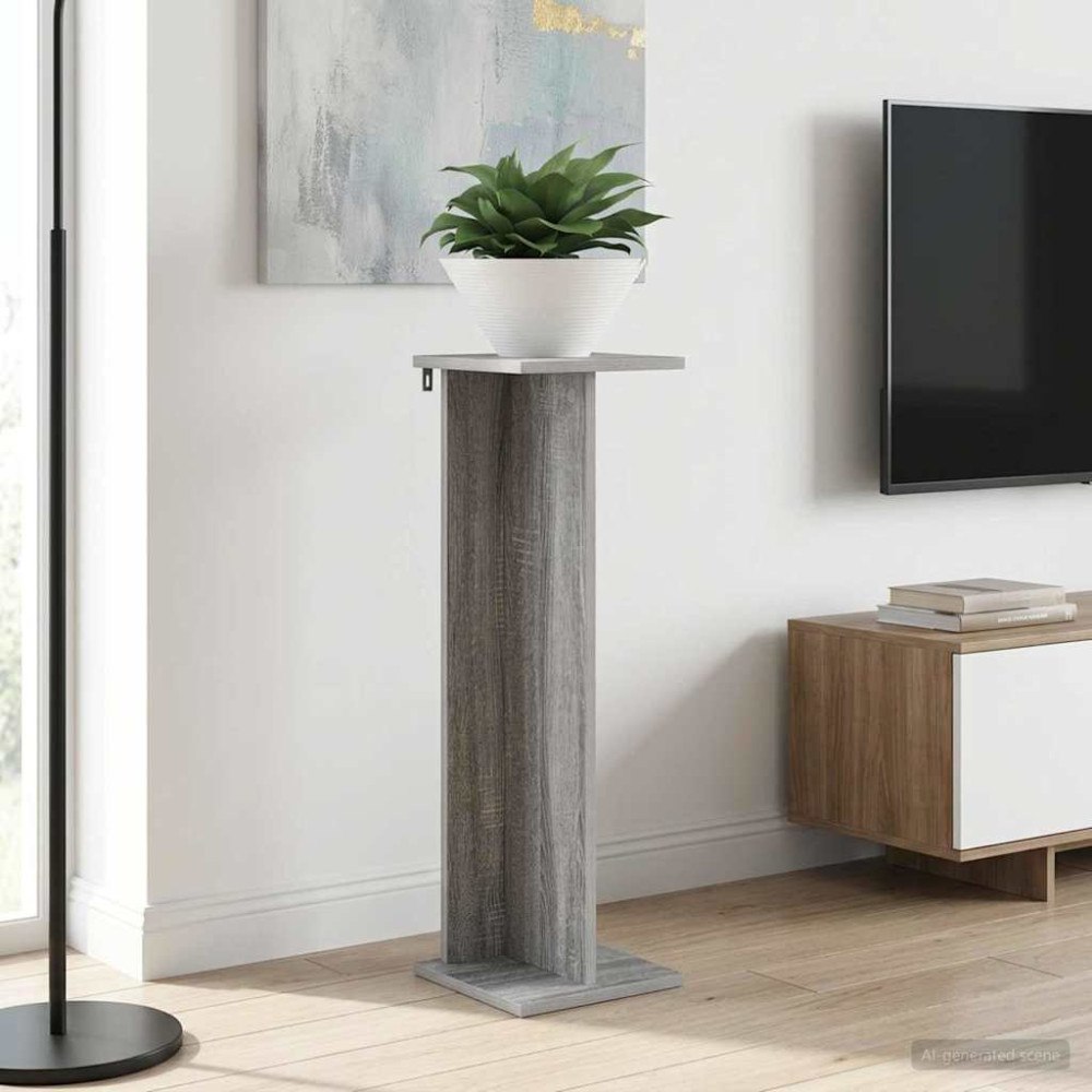 vidaXL Växtställ 2 pcs Grå Sonoma 25 x 25,5 x 80,5 cm Konstruerat trä