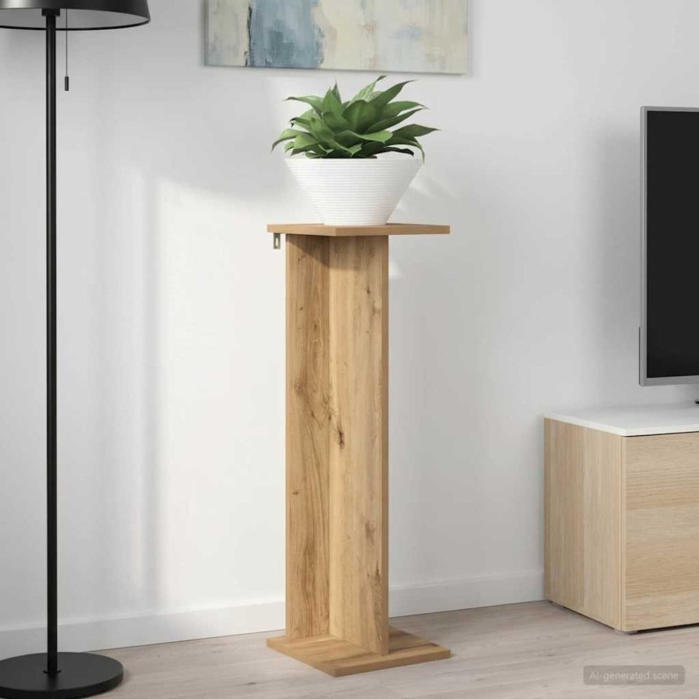 vidaXL Växtställ Artisan Ek 25 x 25,5 x 80,5 cm Konstruerat trä