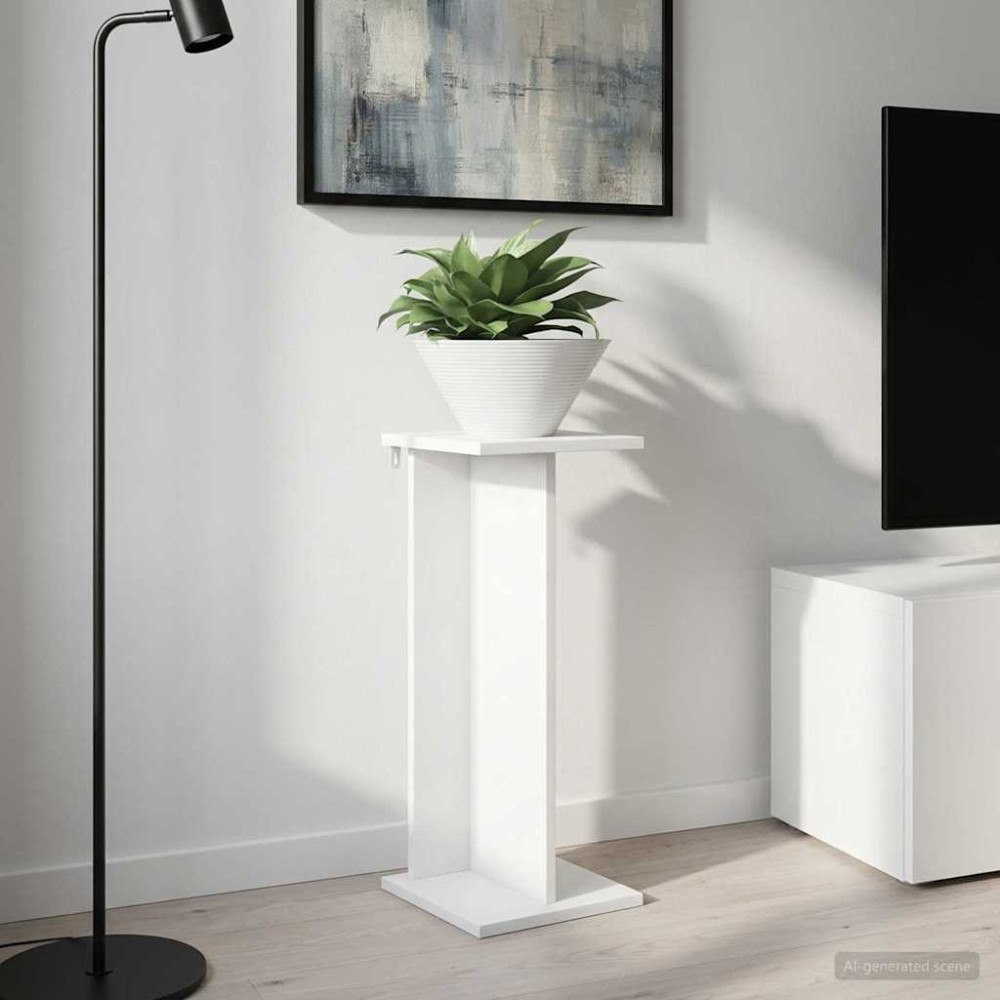 vidaXL Växtställ Vit 25 x 25,5 x 60,5 cm Konstruerat trä