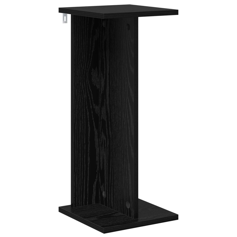 vidaXL Växtställ Svart Ek 25 x 25,5 x 60,5 cm Konstruerat trä