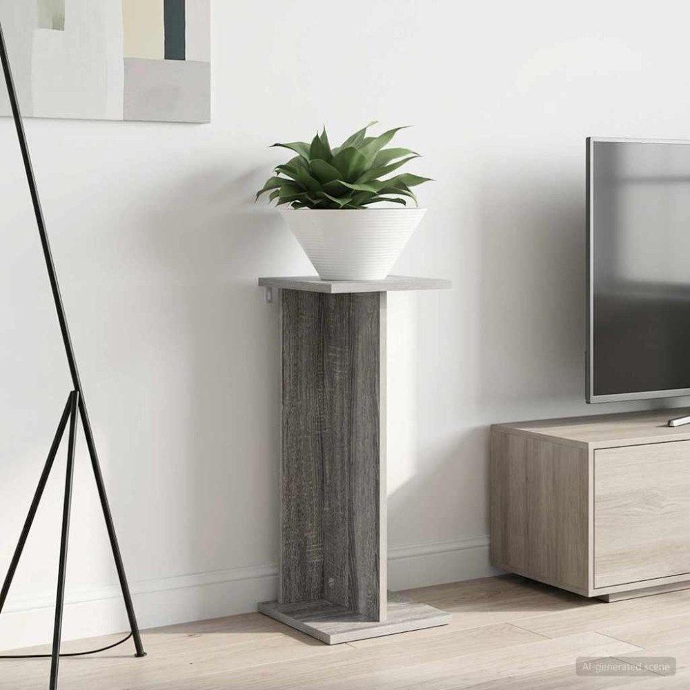 vidaXL Växtställ Grå Sonoma 25 x 25,5 x 60,5 cm Konstruerat trä