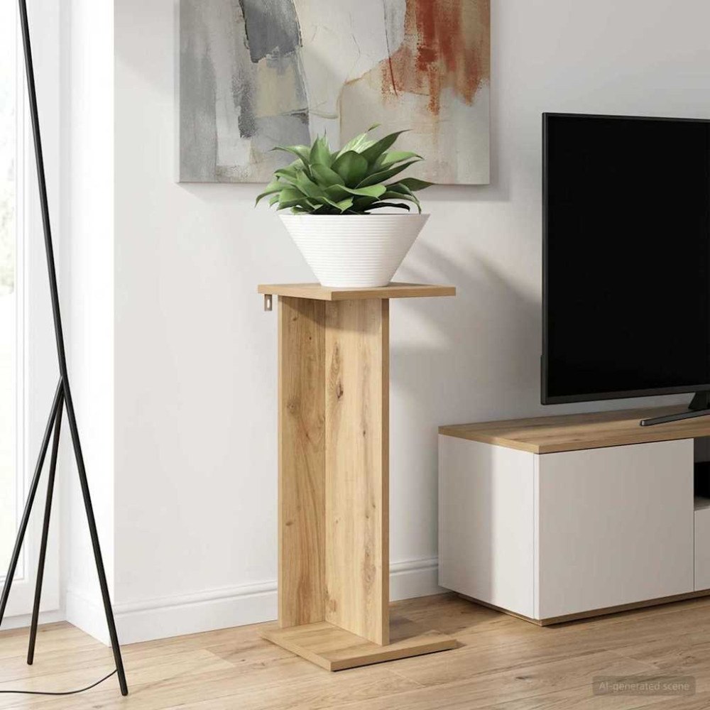 vidaXL Växtställ 2 pcs Artisan Ek 25 x 25,5 x 60,5 cm Konstruerat trä