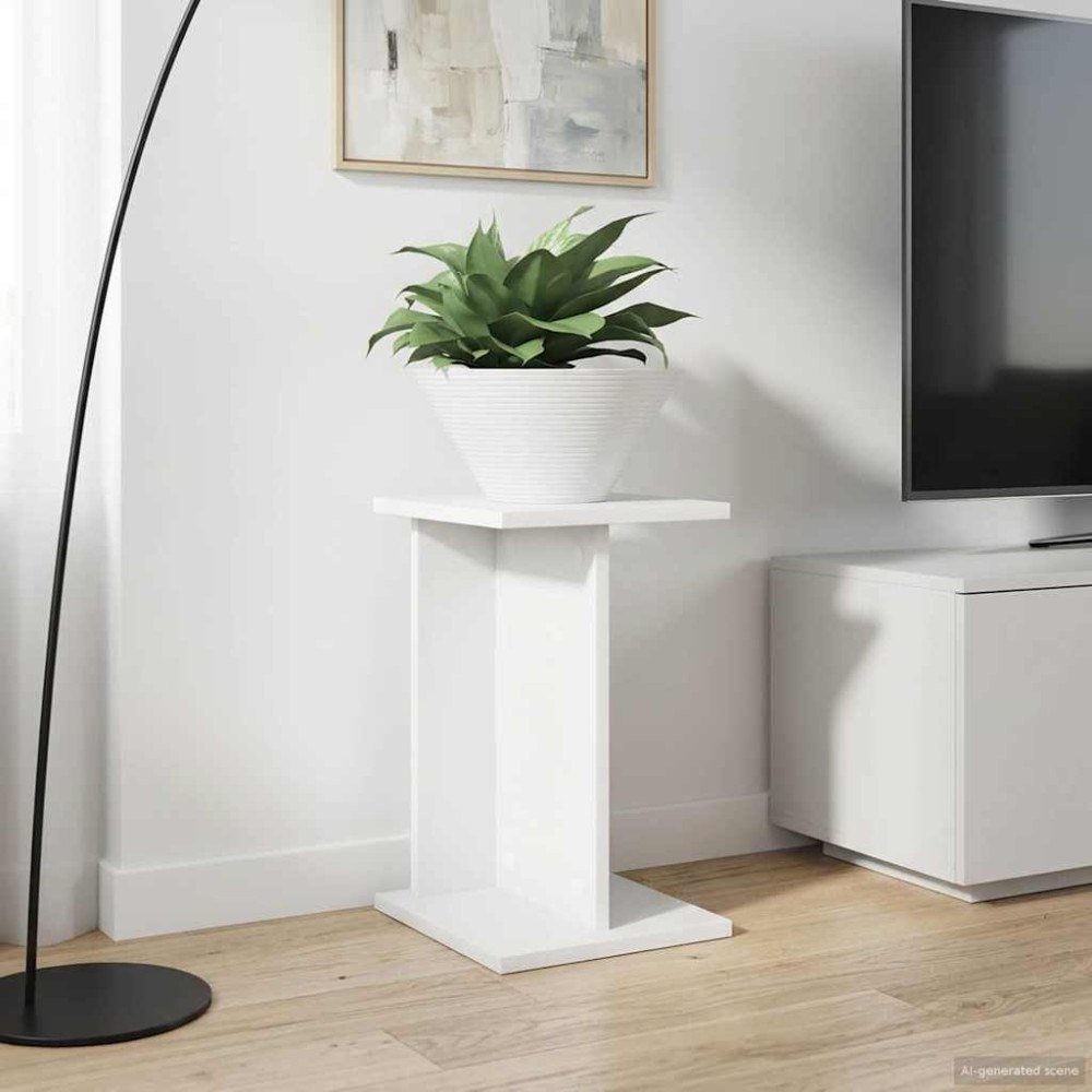 vidaXL Växtställ 2 pcs Vit 25 x 25,5 x 40,5 cm Konstruerat trä