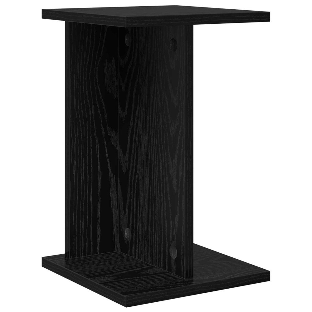 vidaXL Växtställ Svart Ek 25 x 25,5 x 40,5 cm Konstruerat trä